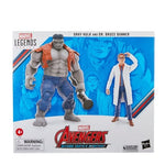 Avengers 60th Anniversary Marvel Legends Gray Hulk and Dr. Bruce Banner 6-Inch Action Figures BY HASBRO