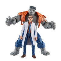 Avengers 60th Anniversary Marvel Legends Gray Hulk and Dr. Bruce Banner 6-Inch Action Figures BY HASBRO