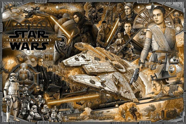 Ise Ananphada's "Star Wars: The Force Awakens" Variant Edition Poster Art Print