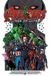 Avengers Age of Ultron Poster Art Print by Justin Hampton