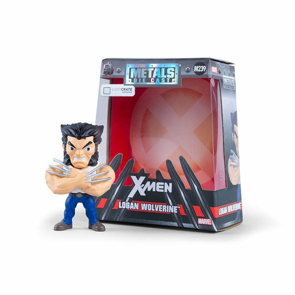 Jada Metals Diecast 4" Figure Marvel X-Men Logan Wolverine M239 Loot Crate Excl.