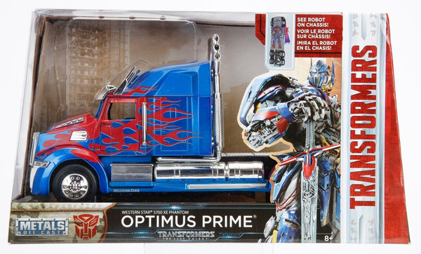 Jada Diecast Metal 1:24 Scale Transformers Optimus Prime Vehicle/Truck Mode - 219 Collectibles