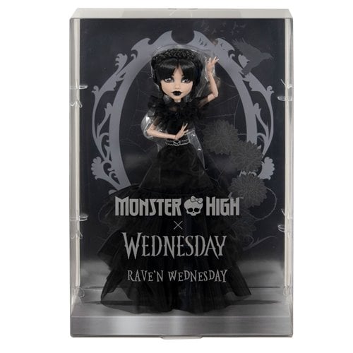 Monster High x Wednesday Addams Rave'N Dress Doll BY MATTEL