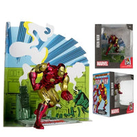 Marvel Wave 1 Iron Man The Invincible Iron Man #126 1:10 Scale Posed Figure with Scene BY MCFARLANE TOYS