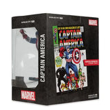 Marvel Wave 2 Captain America Captain America #100 1:10 Scale Posed Figure with Scene BY MCFARLANE TOYS