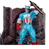 Marvel Wave 1 Captain America The Amazing Spider-Man #323 1:6 Scale Posed Figure with Scene and Comic BY MCFARLANE TOYS