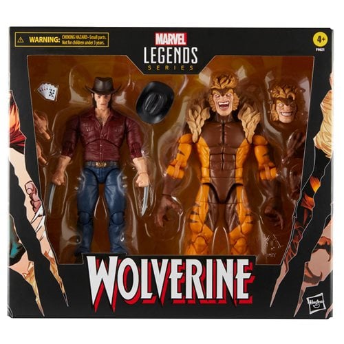 Wolverine 50th Marvel Legends Logan vs Sabretooth 6-Inch Action Figure 2-Pack BY HASBRO