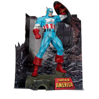 Marvel Wave 1 Captain America The Amazing Spider-Man #323 1:6 Scale Posed Figure with Scene and Comic BY MCFARLANE TOYS