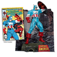 Marvel Wave 1 Captain America The Amazing Spider-Man #323 1:6 Scale Posed Figure with Scene and Comic BY MCFARLANE TOYS