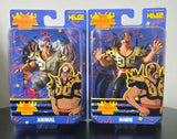 Major Big Rubber Guys LOD LEGION OF DOOM HAWK & ANIMAL SET OF 2 FIGURES WWE WWF