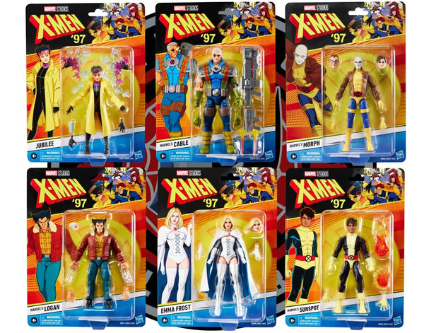 X-Men 97 Marvel Legends 6-inch Action Figures Wave 3 Case of 6 bY HASBRO