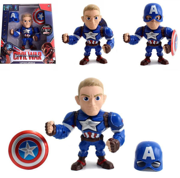 Jada Metals Diecast 6 inch Captain America CIvil War w/ removeable Helmet M56 - 219 Collectibles