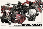 Oliver Barrett Civil War Variant Mondo Poster Art Print Licensed by Marvel Comic
