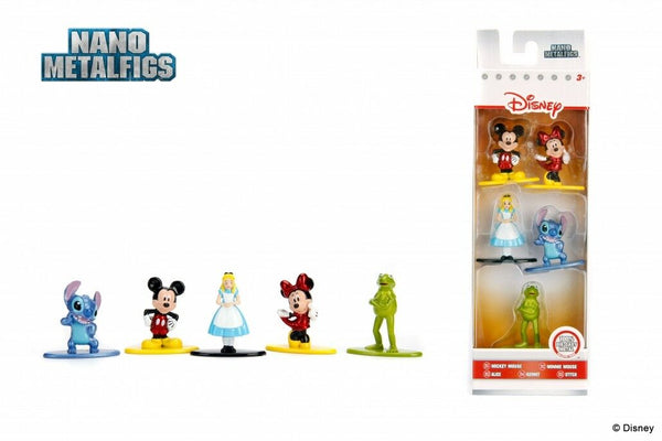 DISNEY Nano Metalfigs Die-Cast Mini-Figures 5-Pack Case PACKAGE "A"