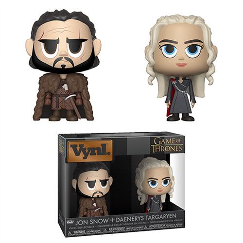 Game of Thrones Jon Snow and Daenerys Targaryen FUNKO Vynl. Figure 2-Pack - 219 Collectibles